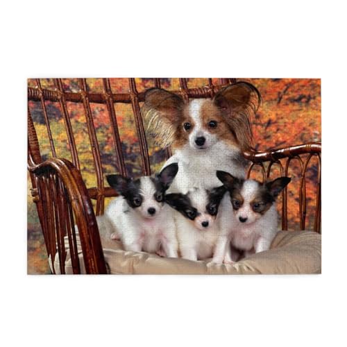 未開封やのまん パピーオンパレード 犬 ジグソーパズル 1000ピース